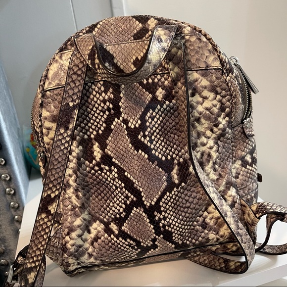 Michael Kors Snake Embossed Backpack - Picture 2 of 6